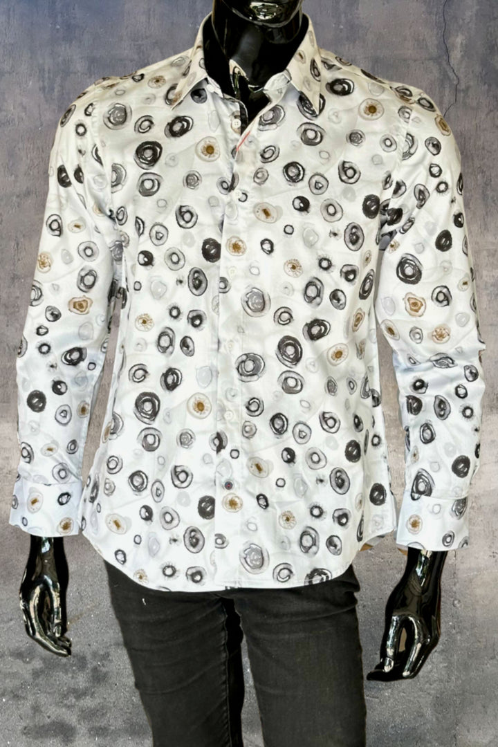 JOHN LENNON Mens Southwold Long Sleeve Shirt - White, MENS SHIRTS, JOHN LENNON, Elwood 101
