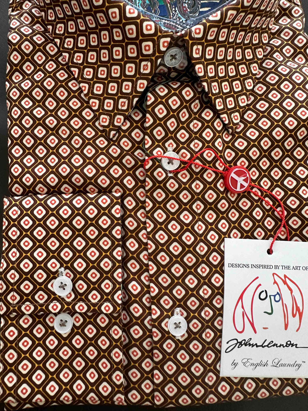 JOHN LENNON Mens Tilbury Long Sleeve Shirt - Mustard, MENS SHIRTS, JOHN LENNON, Elwood 101