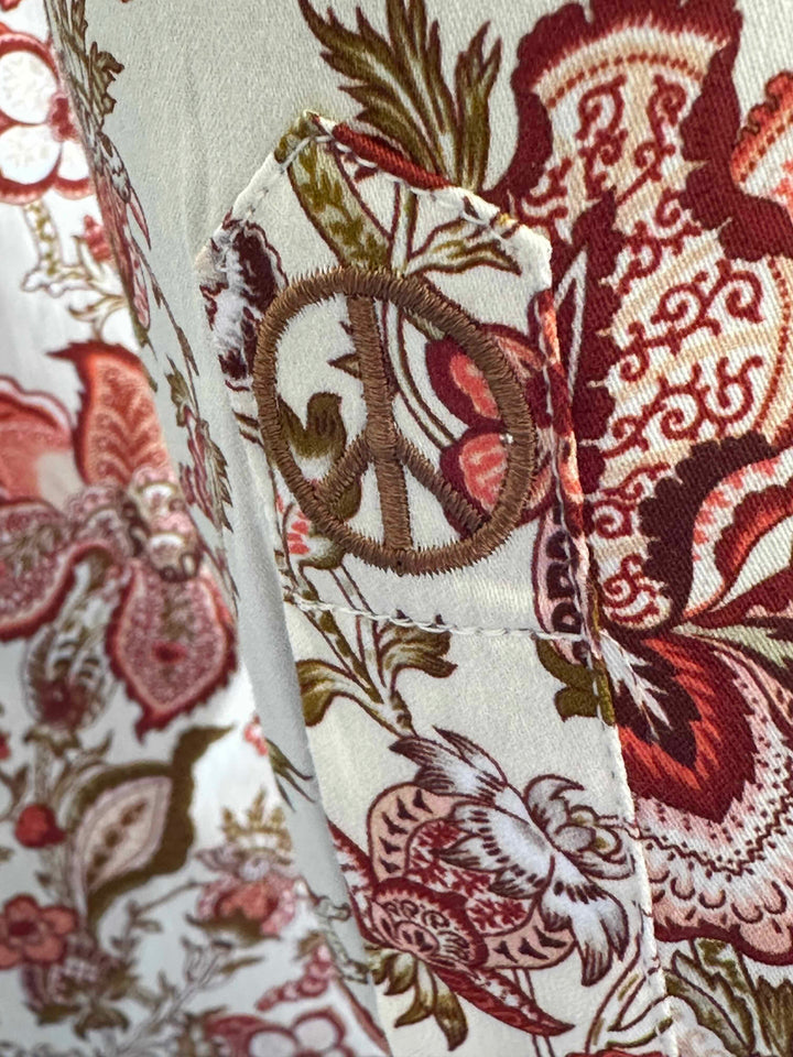 JOHN LENNON Mens Tyne Long Sleeve Paisley Shirt - Khaki, MENS SHIRTS, JOHN LENNON, Elwood 101