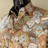 JOHN LENNON Mens Watford Long Sleeve Paisley Shirt - Mustard, MENS SHIRTS, JOHN LENNON, Elwood 101