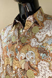 JOHN LENNON Mens Watford Long Sleeve Paisley Shirt - Mustard, MENS SHIRTS, JOHN LENNON, Elwood 101