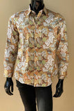 JOHN LENNON Mens Watford Long Sleeve Paisley Shirt - Mustard, MENS SHIRTS, JOHN LENNON, Elwood 101