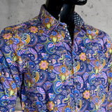 JOHN LENNON Mens Whitby Paisley Shirt - Pink, MENS SHIRTS, JOHN LENNON, Elwood 101