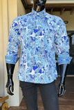 JOHN LENNON Mens Wigan Long Sleeve Paisley Shirt - Blue, MENS SHIRTS, JOHN LENNON, Elwood 101