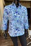 JOHN LENNON Mens Wigan Long Sleeve Paisley Shirt - Blue, MENS SHIRTS, JOHN LENNON, Elwood 101