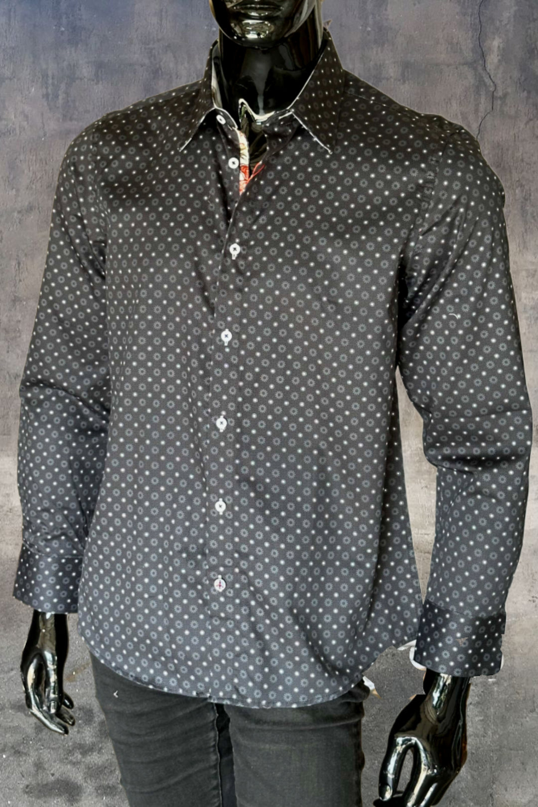 JOHN LENNON Mens Yarmouth Long Sleeve Shirt - Black, MENS SHIRTS, JOHN LENNON, Elwood 101