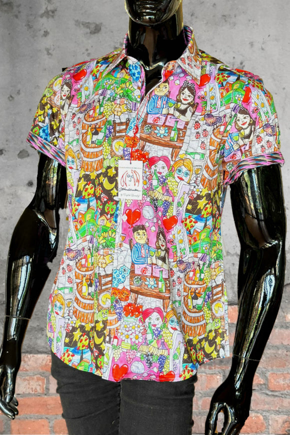 JOHN LENNON Mens Appledore Short Sleeve Shirt - Fun, MENS SHIRTS, JOHN LENNON, Elwood 101