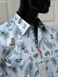 JOHN LENNON Mens Ashbury Long Sleeve Paisley Shirt - White