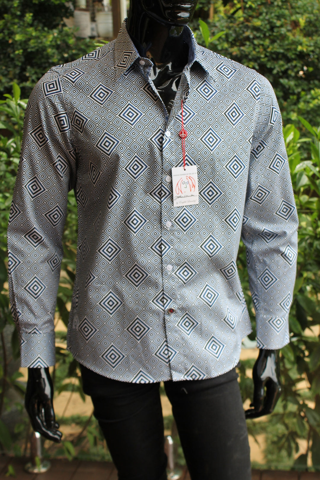 JOHN LENNON Mens Bailey Long Sleeve Shirt - Steel, MENS SHIRTS, JOHN LENNON, Elwood 101
