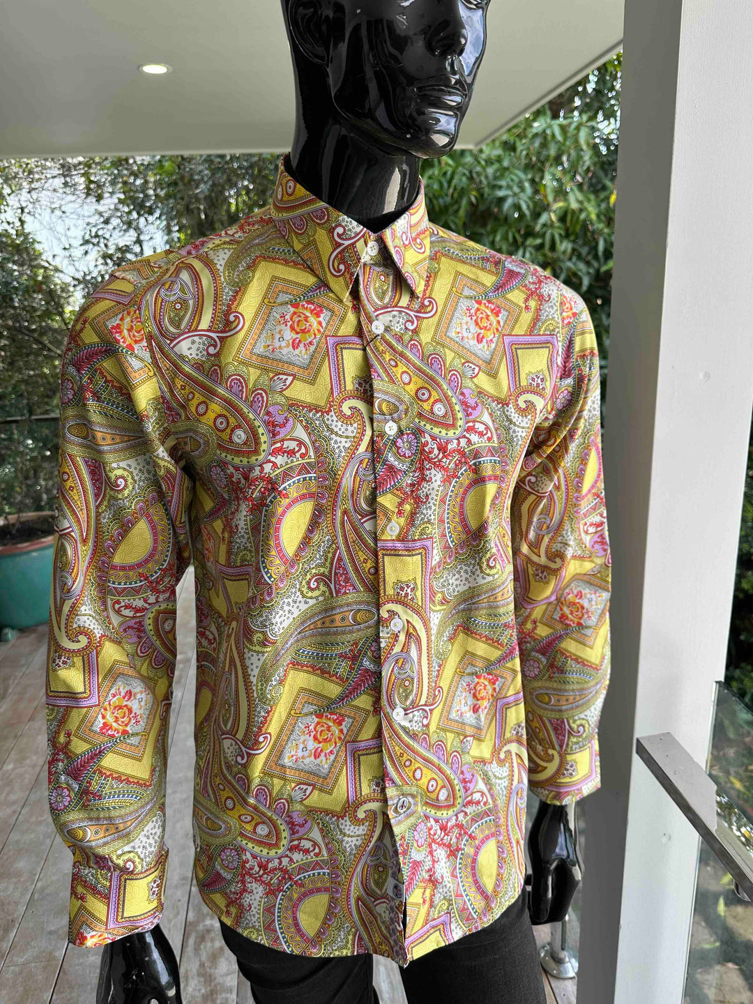 JOHN LENNON Mens Bath Long Sleeve Paisley Shirt in Multi Print, MENS SHIRTS, JOHN LENNON, Elwood 101