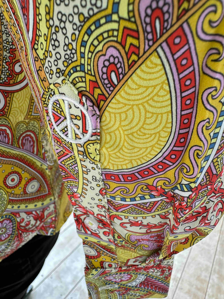 JOHN LENNON Mens Bath Long Sleeve Paisley Shirt in Multi Print, MENS SHIRTS, JOHN LENNON, Elwood 101