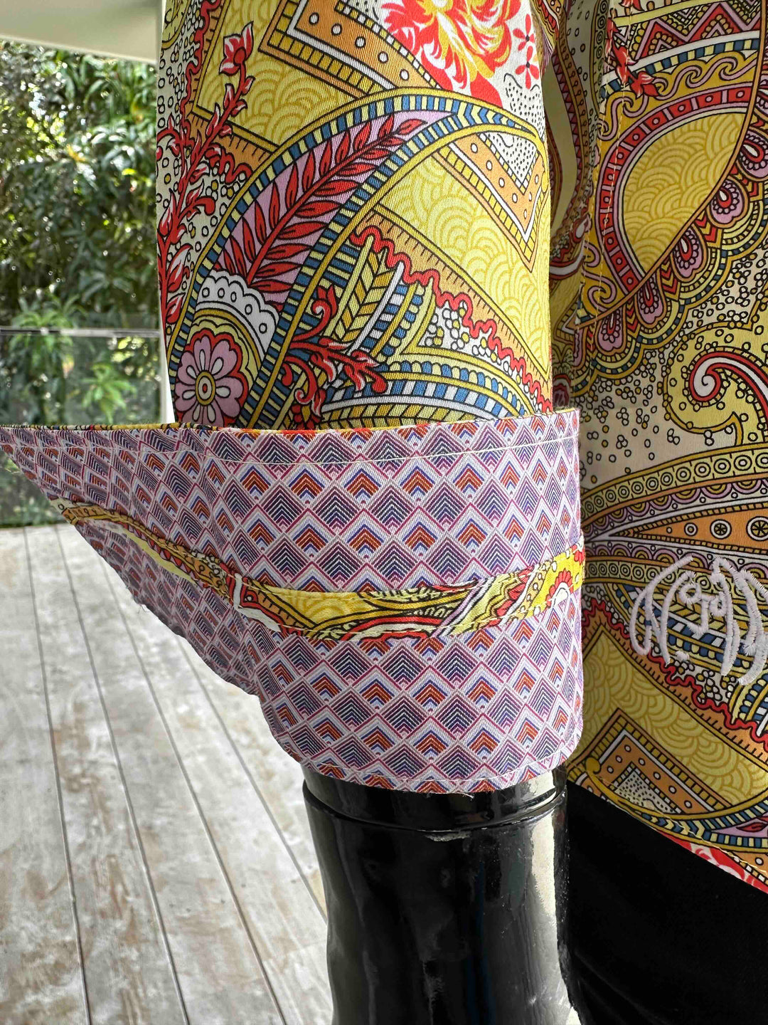 JOHN LENNON Mens Bath Long Sleeve Paisley Shirt in Multi Print, MENS SHIRTS, JOHN LENNON, Elwood 101