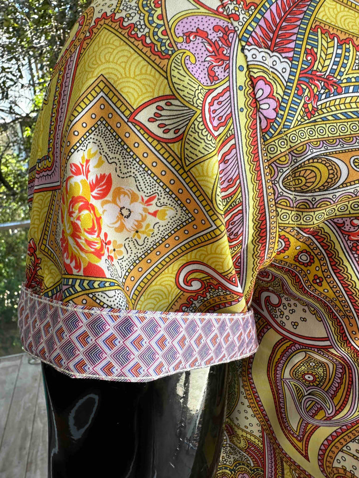 JOHN LENNON Mens Bath Short Sleeve Paisley Shirt in Multi