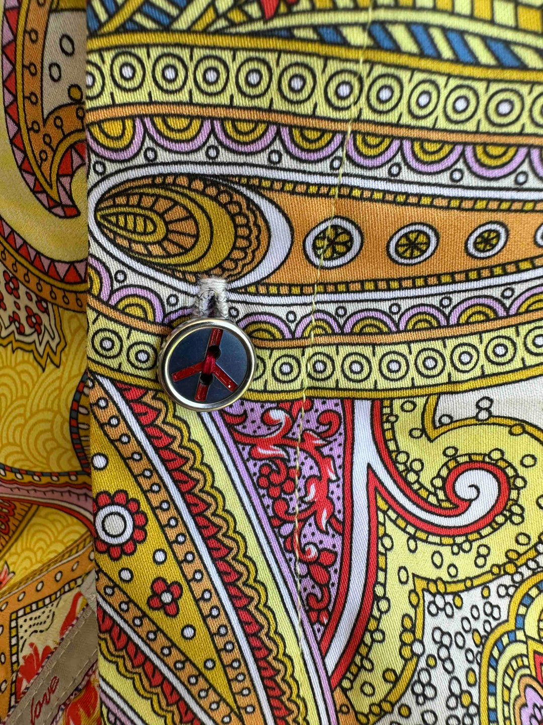 JOHN LENNON Mens Bath Short Sleeve Paisley Shirt in Multi