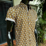 JOHN LENNON Mens Bedworth Short Sleeve Shirt - Mustard, MENS SHIRTS, JOHN LENNON, Elwood 101