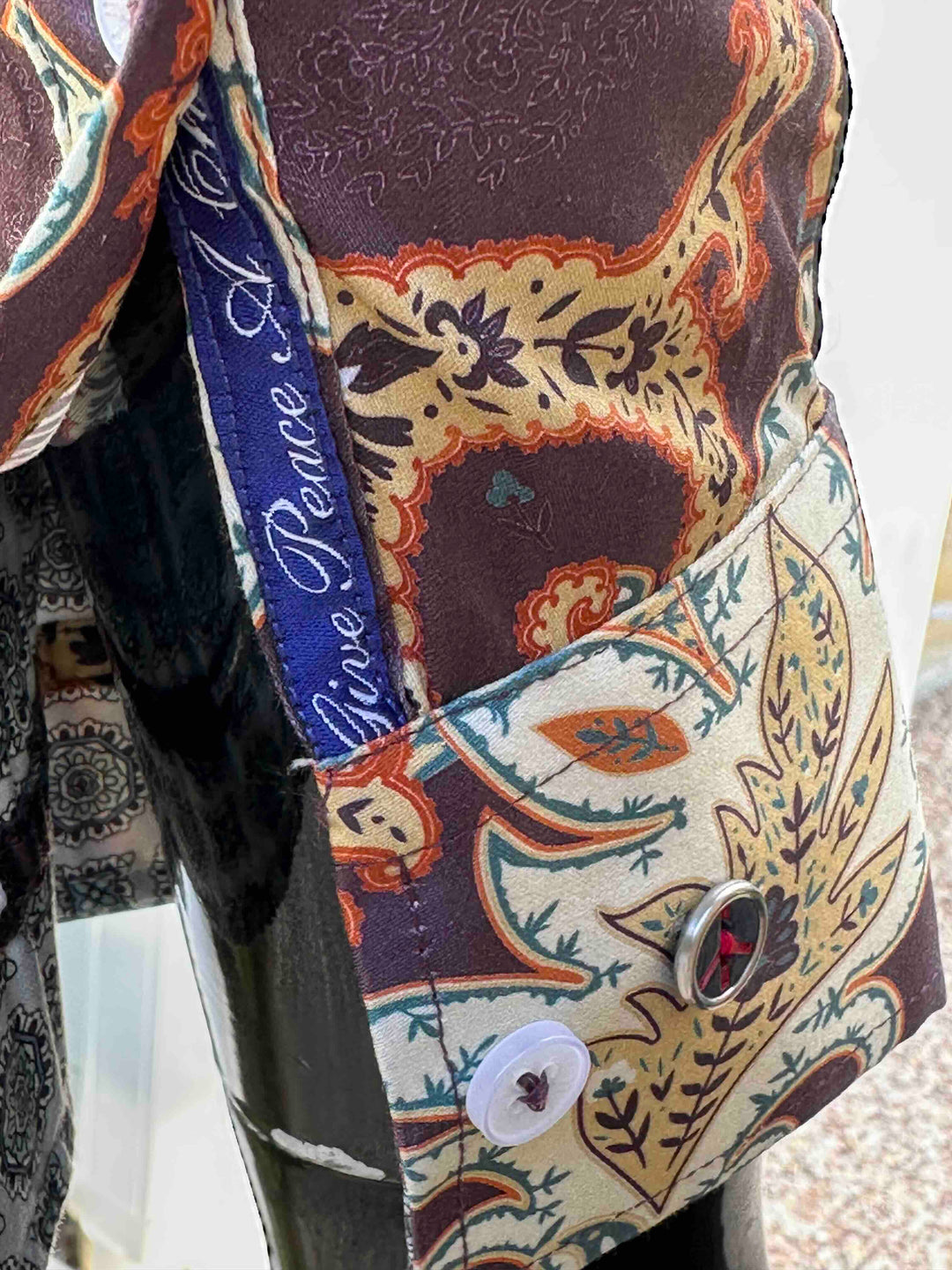 JOHN LENNON Mens Bradbury Long Sleeve Paisley Shirt - Plum, MENS SHIRTS, JOHN LENNON, Elwood 101