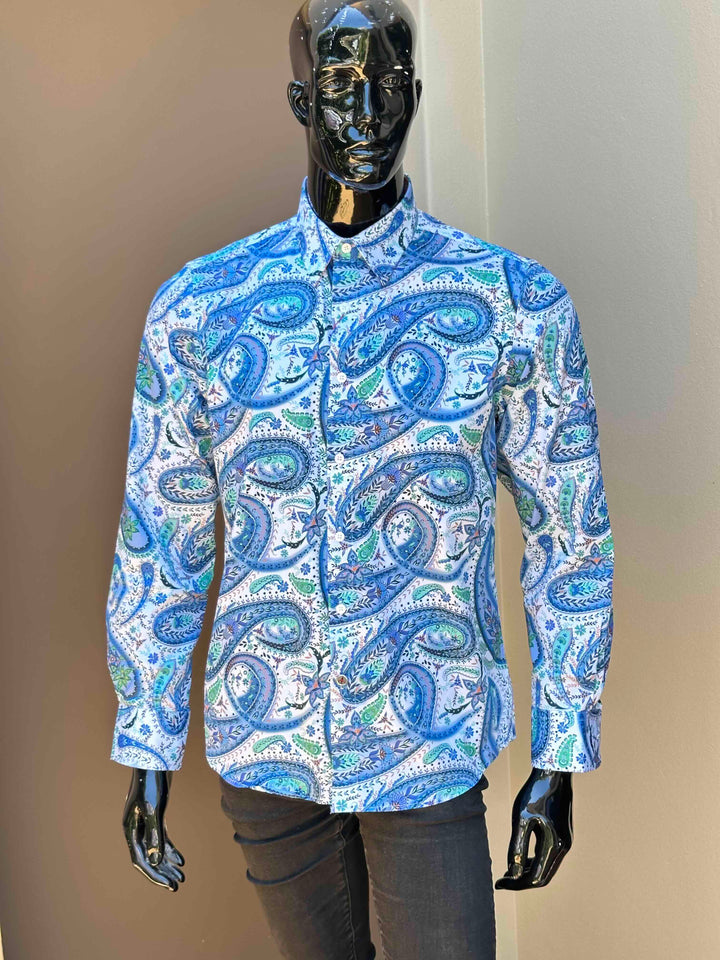 JOHN LENNON Mens Brakley Long Sleeve Shirt - White, MENS SHIRTS, JOHN LENNON, Elwood 101