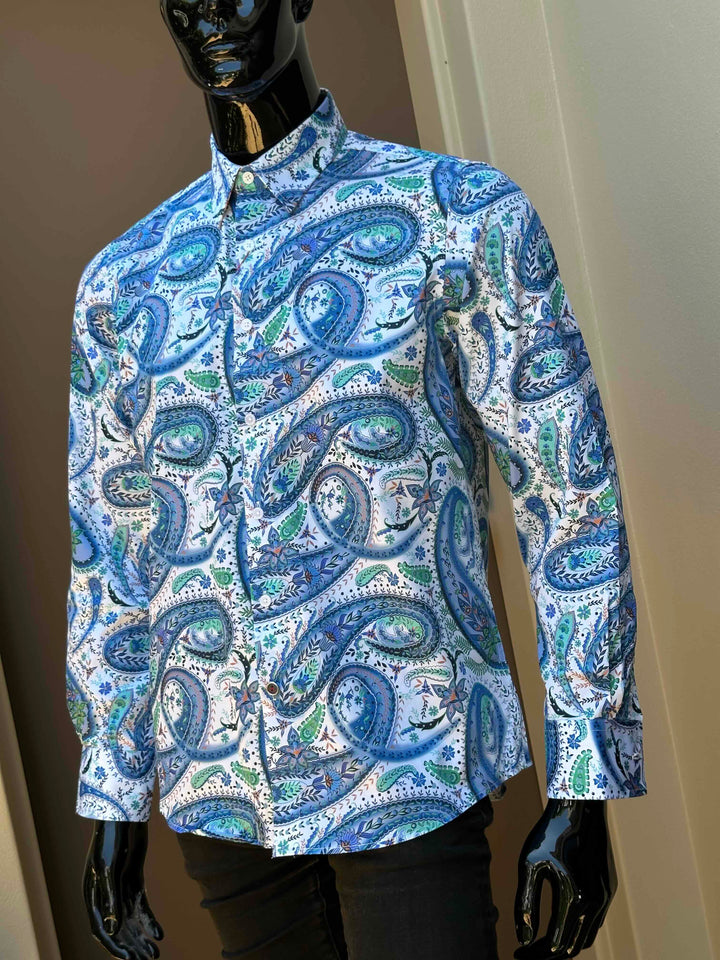 JOHN LENNON Mens Brakley Long Sleeve Shirt - White, MENS SHIRTS, JOHN LENNON, Elwood 101