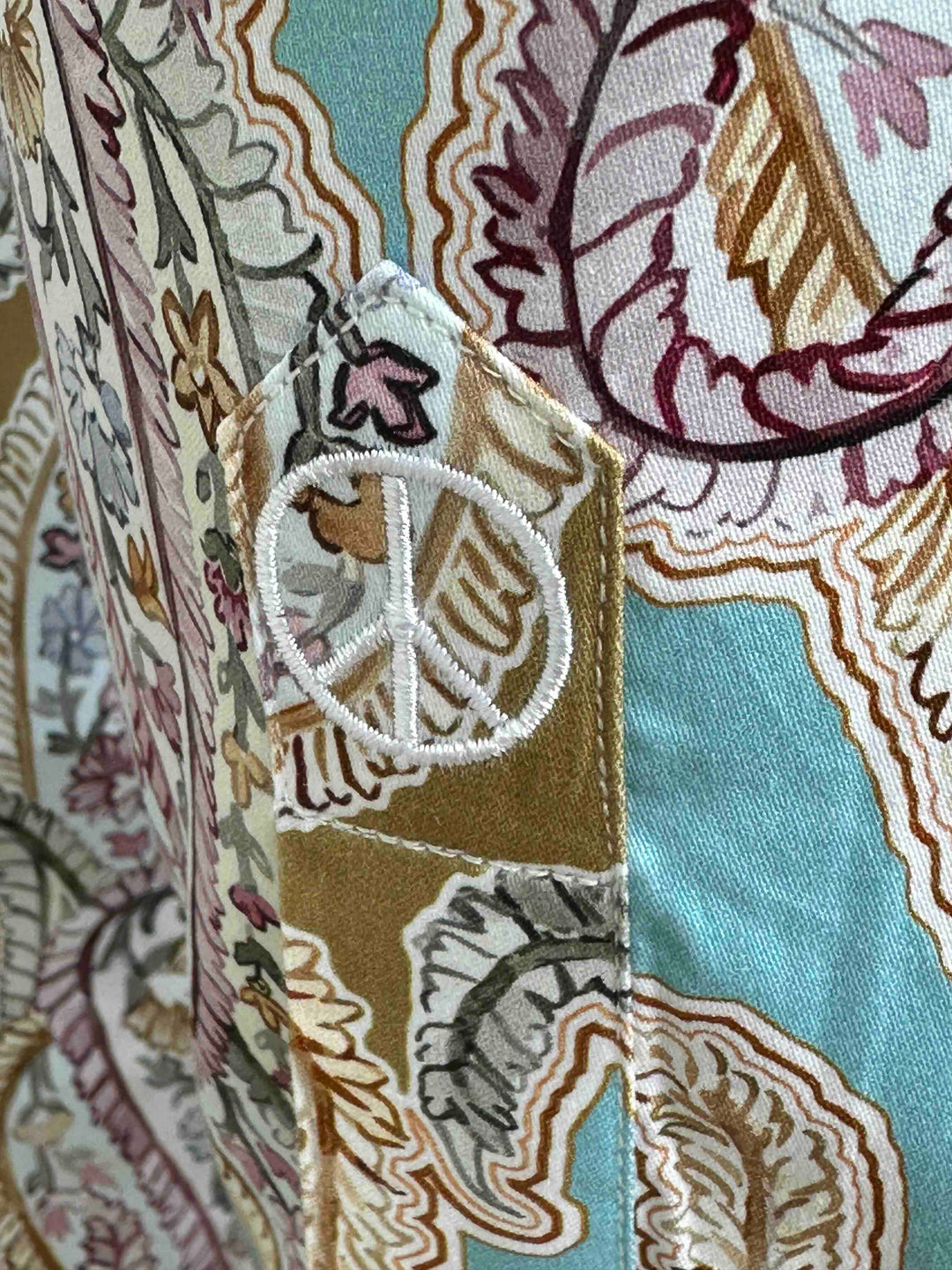 JOHN LENNON Mens Bramhall Long Sleeve Paisley Shirt - Teal, MENS SHIRTS, JOHN LENNON, Elwood 101