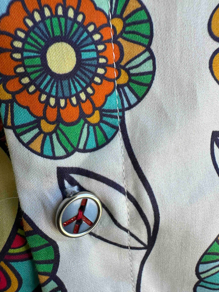 JOHN LENNON Mens Brighouse Short Sleeve Shirt in Multi Print