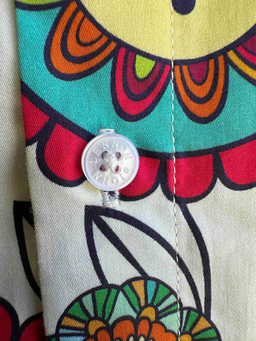 JOHN LENNON Mens Brighouse Short Sleeve Shirt in Multi Print