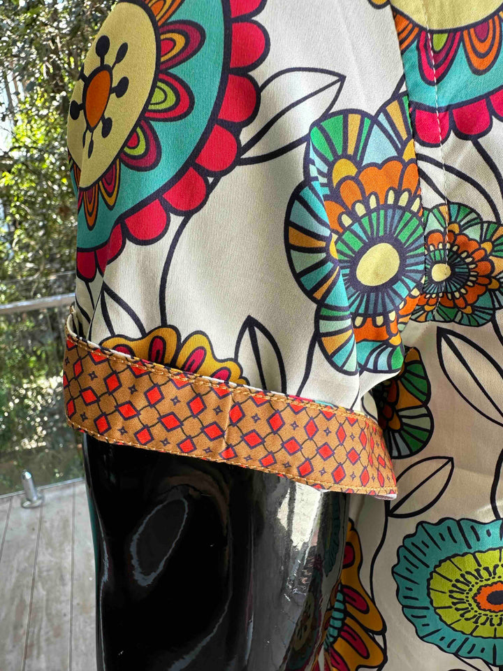 JOHN LENNON Mens Brighouse Short Sleeve Shirt in Multi Print