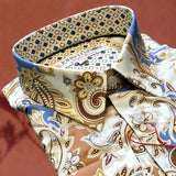 JOHN LENNON Mens Bromley Paisley Long Sleeve Shirt - White, MENS SHIRTS, JOHN LENNON, Elwood 101