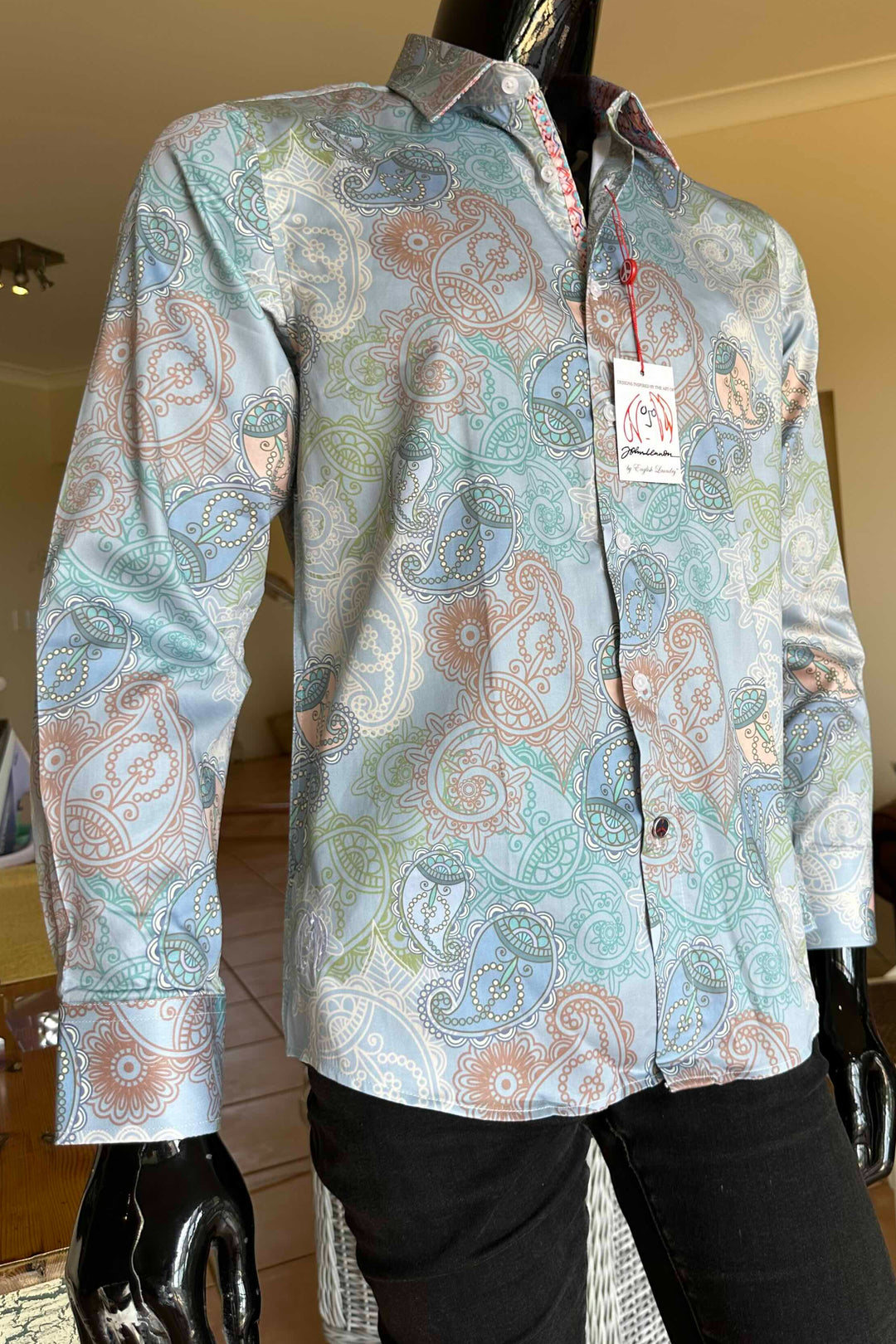 JOHN LENNON Mens Burton Long Sleeve Shirt - Dove, MENS SHIRTS, JOHN LENNON, Elwood 101