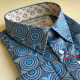 JOHN LENNON Mens Castleton Long Sleeve Shirt - Sapphire, MENS SHIRTS, JOHN LENNON, Elwood 101