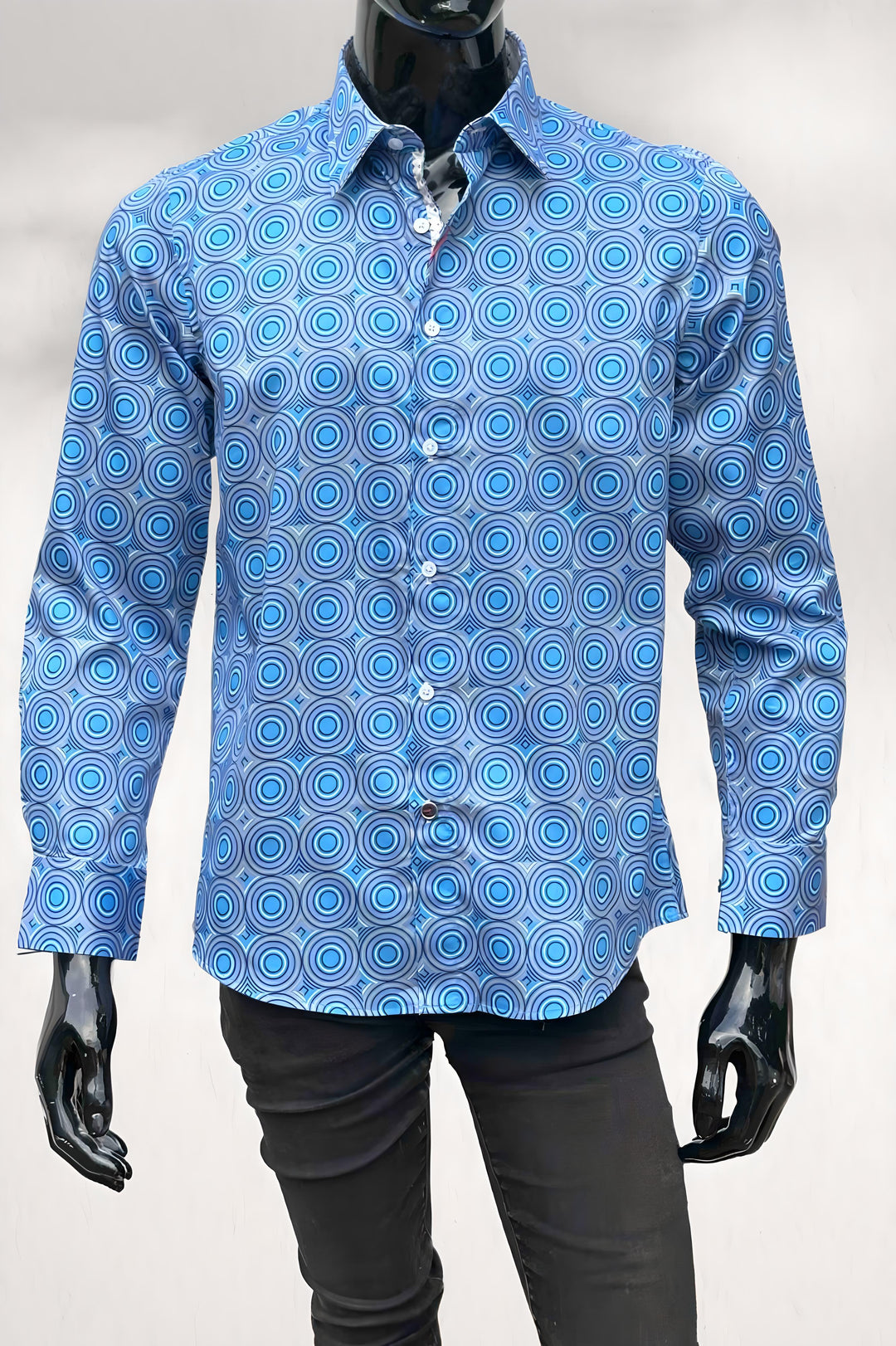 JOHN LENNON Mens Castleton Long Sleeve Shirt - Sapphire, MENS SHIRTS, JOHN LENNON, Elwood 101