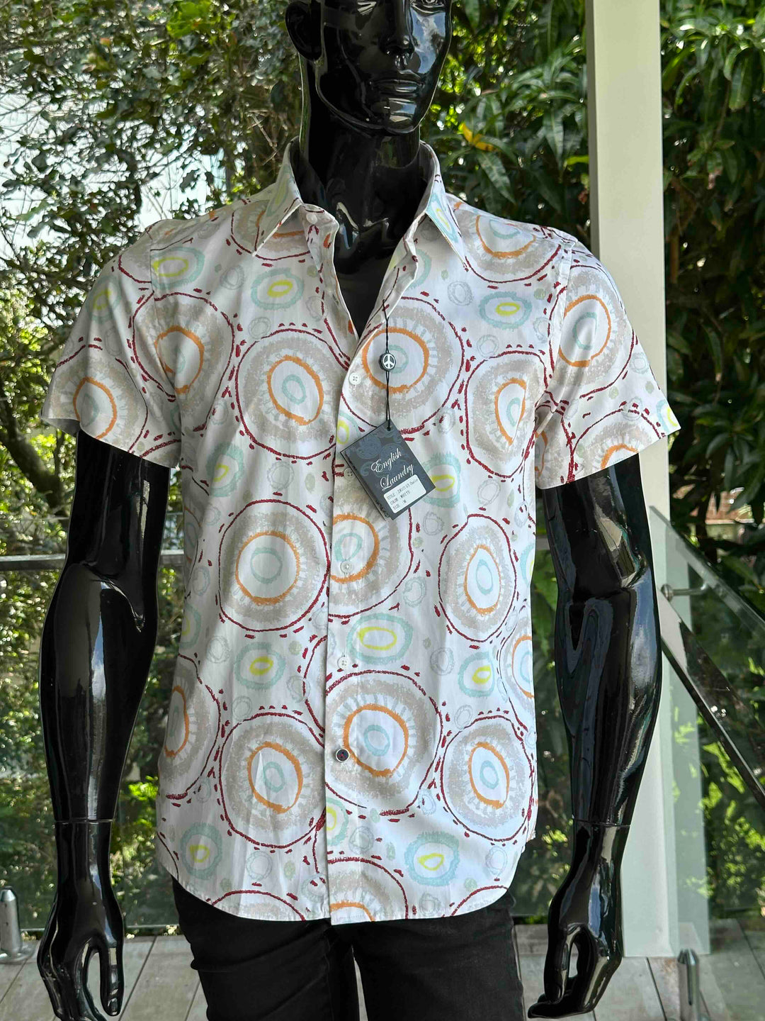 JOHN LENNON Mens Charley Short Sleeve Shirt in White, MENS SHIRTS, JOHN LENNON, Elwood 101