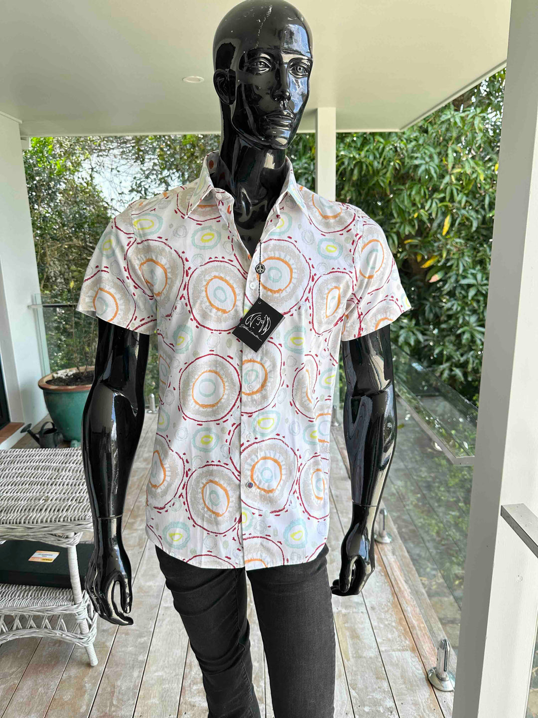 JOHN LENNON Mens Charley Short Sleeve Shirt in White, MENS SHIRTS, JOHN LENNON, Elwood 101