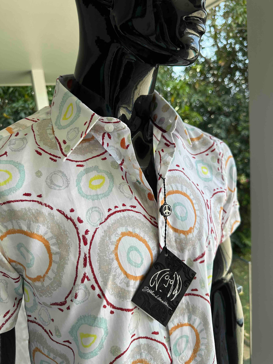 JOHN LENNON Mens Charley Short Sleeve Shirt in White, MENS SHIRTS, JOHN LENNON, Elwood 101