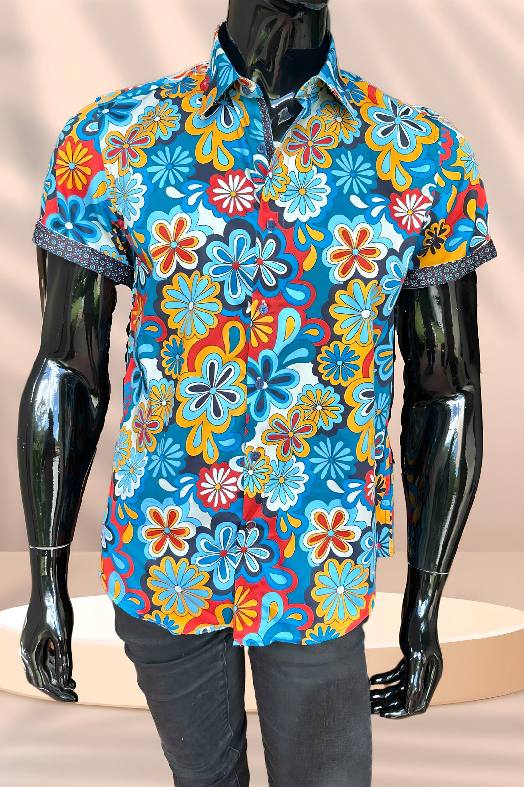 JOHN LENNON Mens Chippenham Short Sleeve Shirt - Multi, MENS SHIRTS, JOHN LENNON, Elwood 101