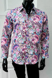 JOHN LENNON Mens Clifton Long Sleeve Shirt - White Floral Paisley, MENS SHIRTS, JOHN LENNON, Elwood 101