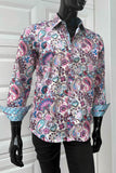 JOHN LENNON Mens Clifton Long Sleeve Shirt - White Floral Paisley, MENS SHIRTS, JOHN LENNON, Elwood 101