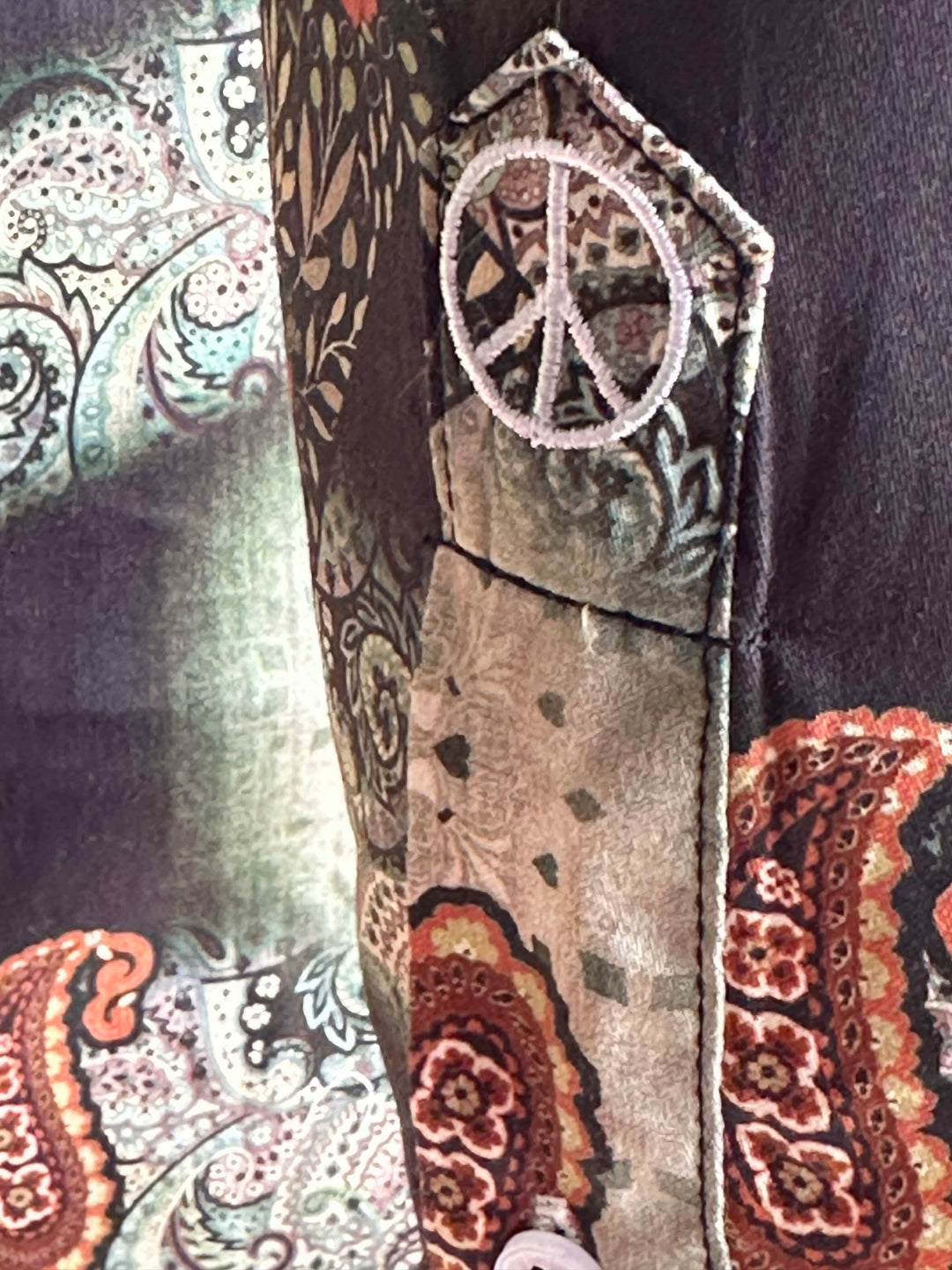 JOHN LENNON Mens Colchester Paisley Long Sleeve Shirt - Black, MENS SHIRTS, JOHN LENNON, Elwood 101
