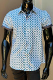 JOHN LENNON Mens Coldfield Short Sleeve Shirt - White, MENS SHIRTS, JOHN LENNON, Elwood 101