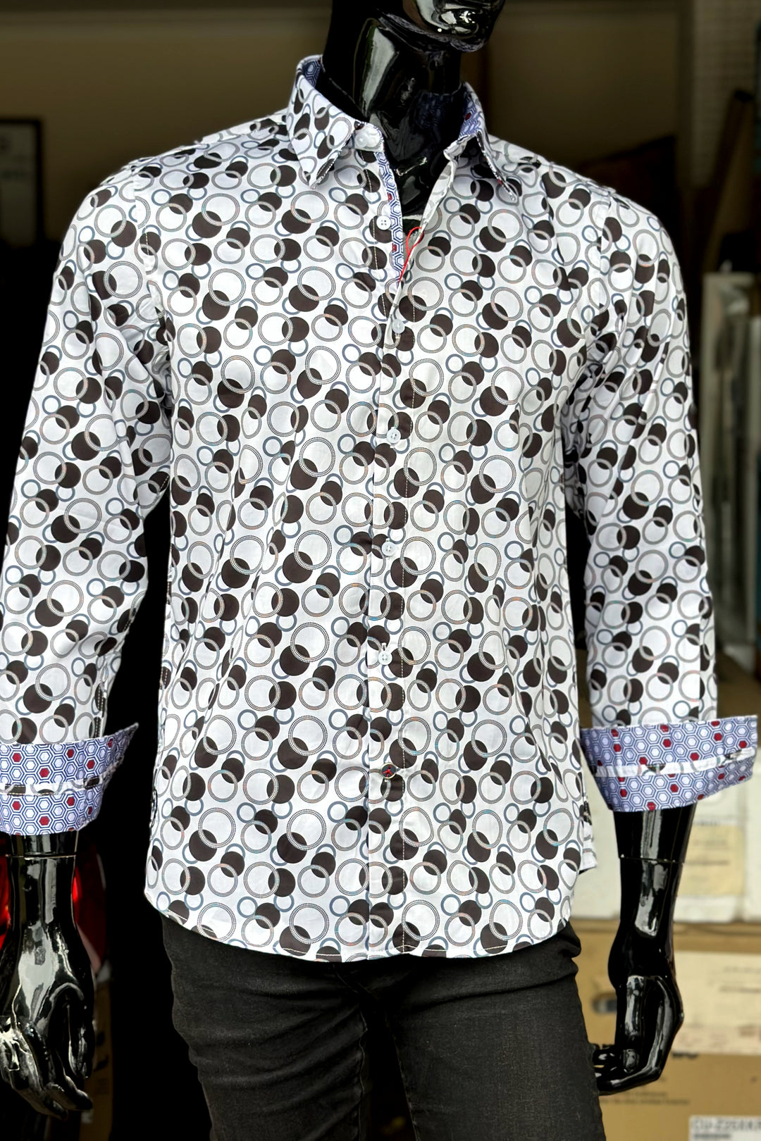 JOHN LENNON Mens Crewe Long Sleeve Shirt - White, MENS SHIRTS, JOHN LENNON, Elwood 101