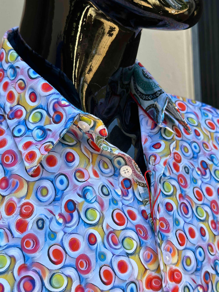 JOHN LENNON Mens Cruzon Long Sleeve Shirt - Multi, MENS SHIRTS, JOHN LENNON, Elwood 101