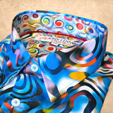 JOHN LENNON Mens Derby Long Sleeve Shirt - Multi Blue, MENS SHIRTS, JOHN LENNON, Elwood 101