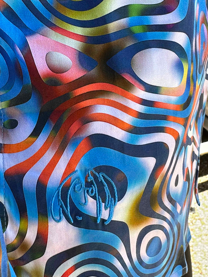 JOHN LENNON Mens Derby Long Sleeve Shirt - Multi Blue, MENS SHIRTS, JOHN LENNON, Elwood 101