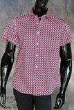 JOHN LENNON Mens Durham Short Sleeve Shirt - Red, MENS SHIRTS, JOHN LENNON, Elwood 101