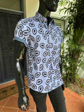 JOHN LENNON Mens Evesham Short Sleeve Shirt - Sky, MENS SHIRTS, JOHN LENNON, Elwood 101