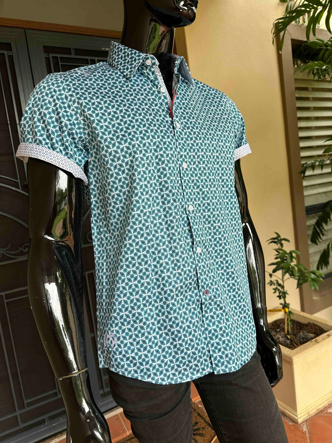JOHN LENNON Mens Ferriby Short Sleeve Shirt - Emerald, MENS SHIRTS, JOHN LENNON, Elwood 101