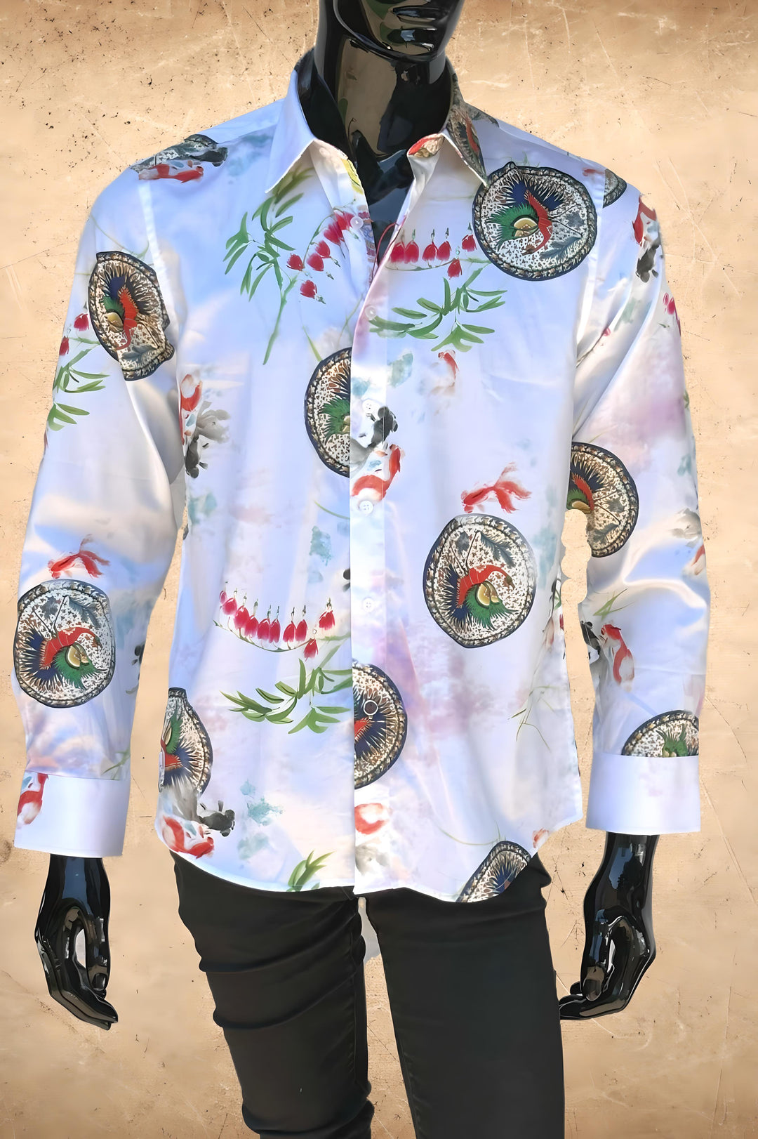 JOHN LENNON Mens Fleetwood Long Sleeve Shirt - White, MENS SHIRTS, JOHN LENNON, Elwood 101