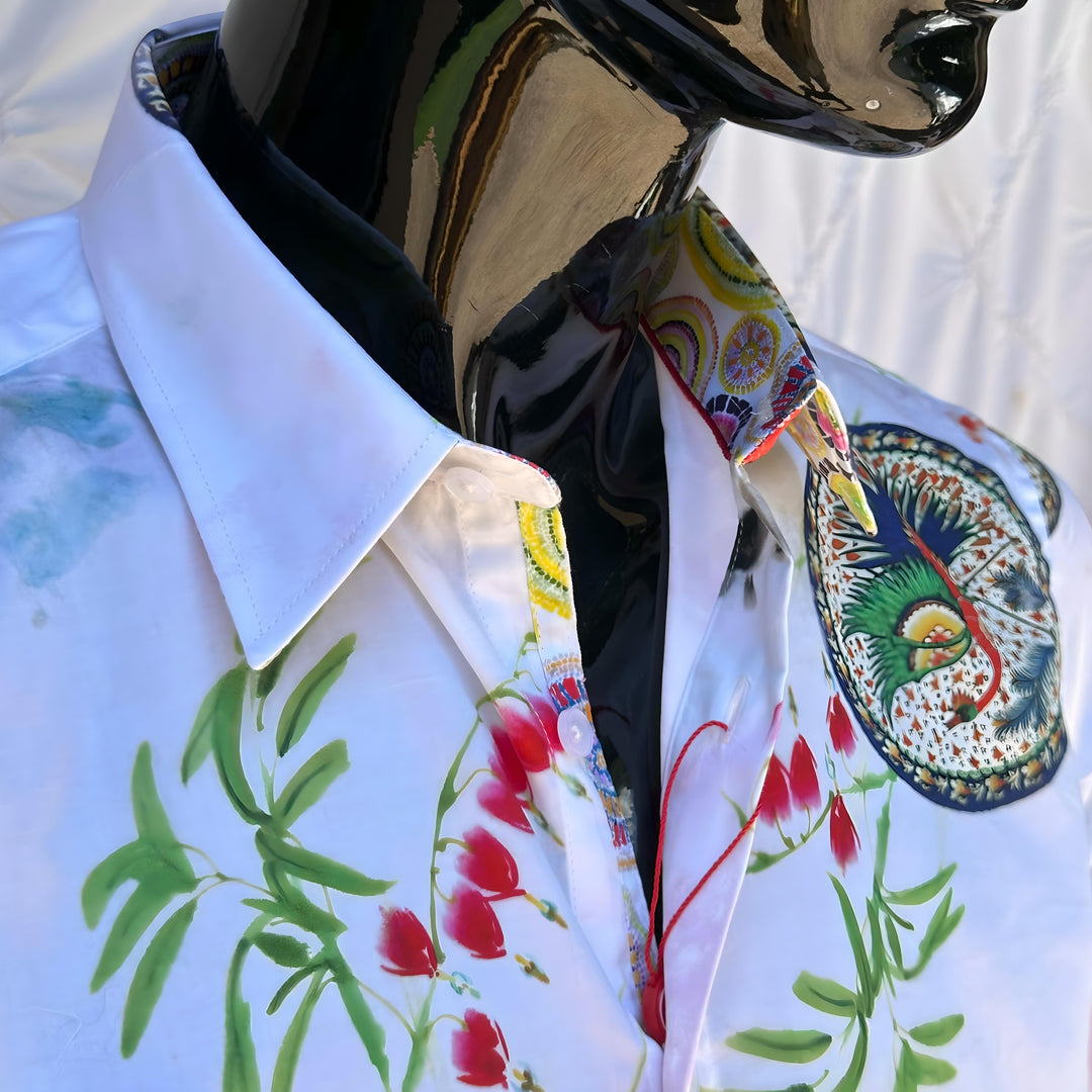 JOHN LENNON Mens Fleetwood Long Sleeve Shirt - White, MENS SHIRTS, JOHN LENNON, Elwood 101