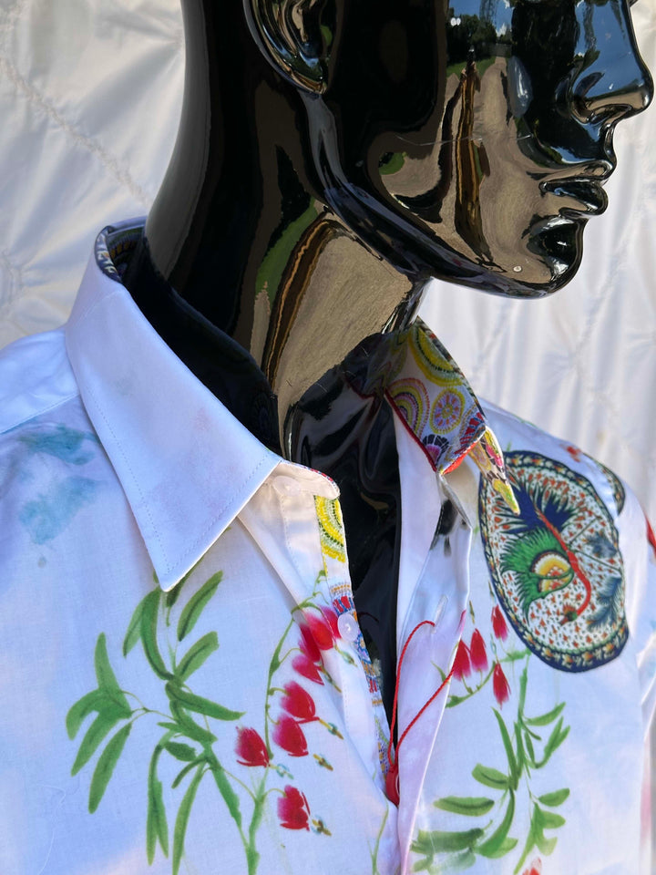 JOHN LENNON Mens Fleetwood Long Sleeve Shirt - White, MENS SHIRTS, JOHN LENNON, Elwood 101