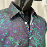 JOHN LENNON Mens Flixton Long Sleeve Shirt - Storm Green, MENS SHIRTS, JOHN LENNON, Elwood 101