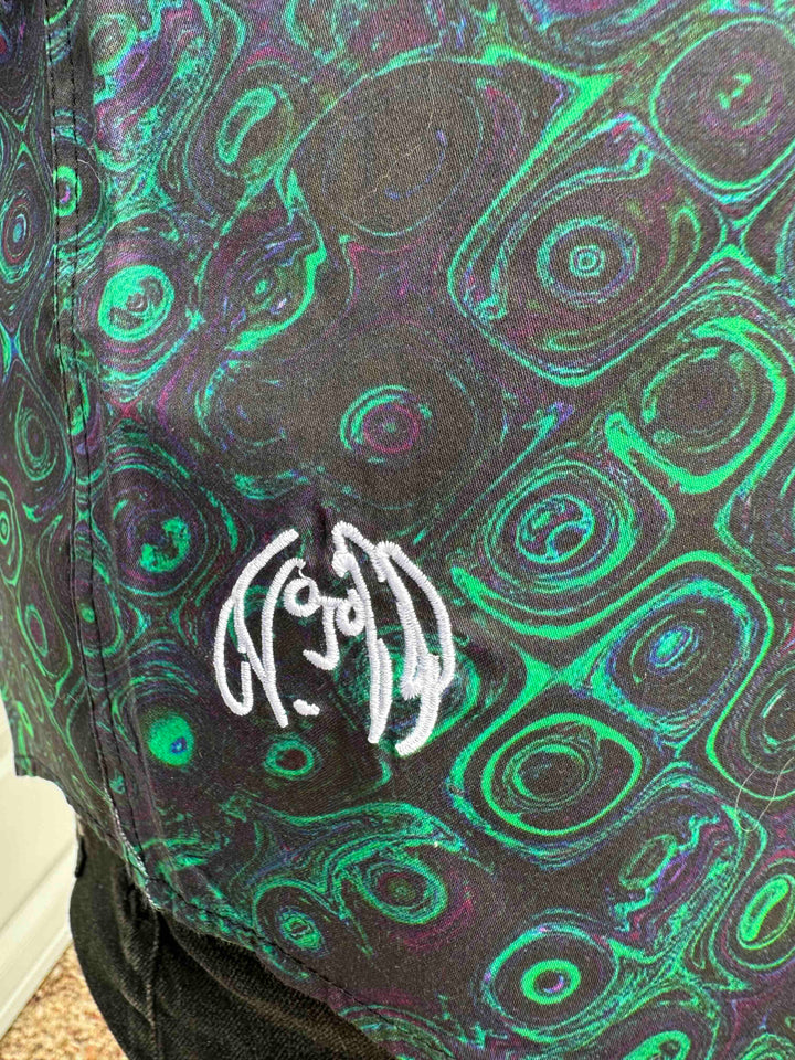 JOHN LENNON Mens Flixton Long Sleeve Shirt - Storm Green, MENS SHIRTS, JOHN LENNON, Elwood 101